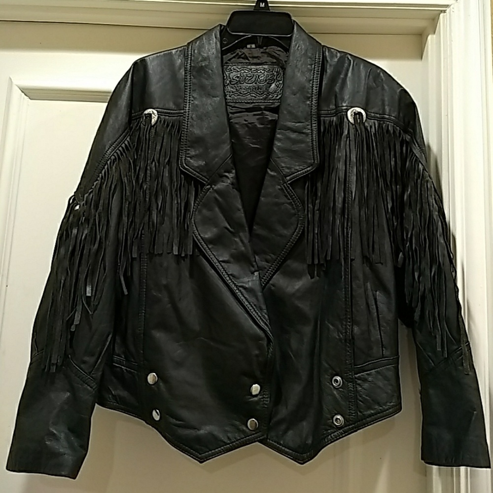 🖤SUZIE'S Fashion.JACKET GENUINE🖤LEATHER SIZE (S)